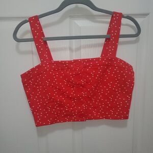 Forever 21 Red Star Print Top